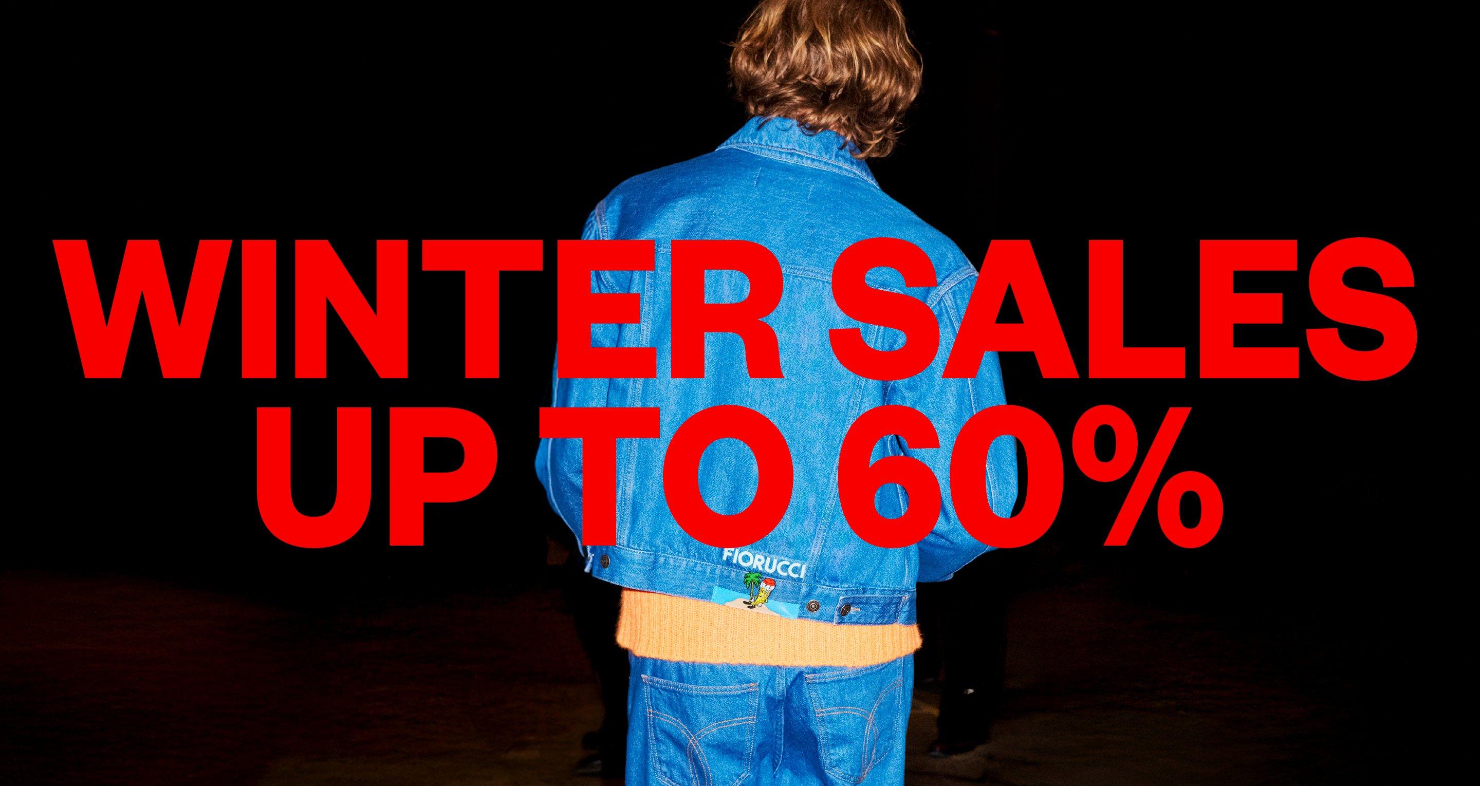 Winter sales up to 60% off.